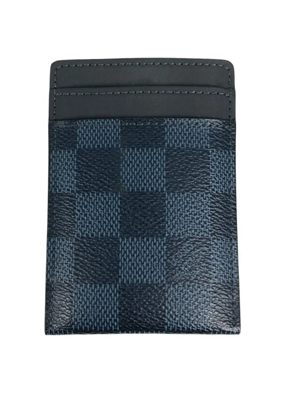 Louis Vuitton Card Case Pince Damiercobalt Canvas Navy